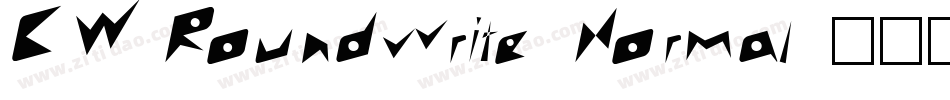 CW Roundwrite Normal字体转换